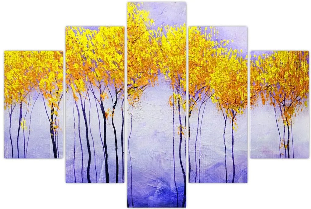 Tablou - Copaci galbeni (150x105 cm)