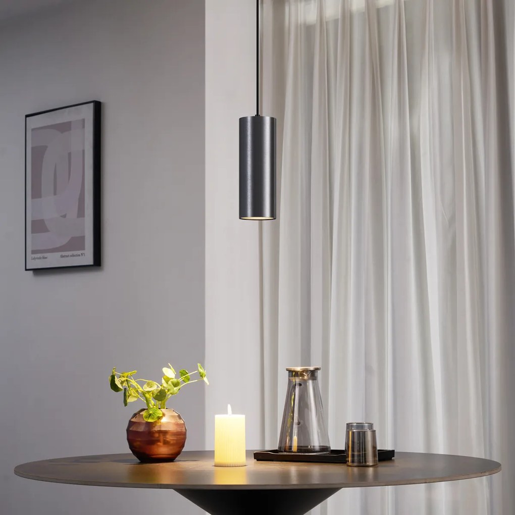 Lampă modernă pendant Gunmetal GU10 50mm - Tubo