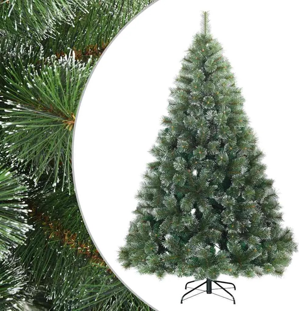 vidaXL Brad de Crăciun Artificial cu Ramuri Articulate, Acoperit cu Zăpadă