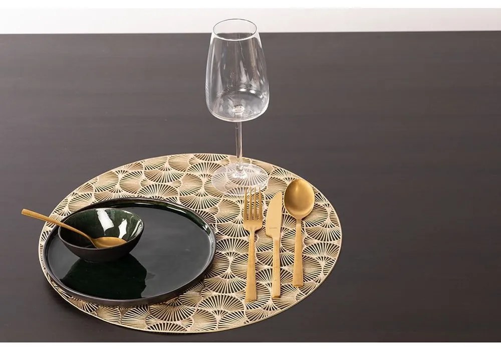 Suport de farfurie Tiseco Home Studio, ⌀ 38 cm, auriu