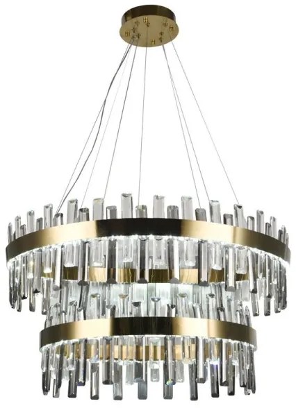 Lustră LED de cristal dimabilă pe cablu LED/190W/230V + telecomandă