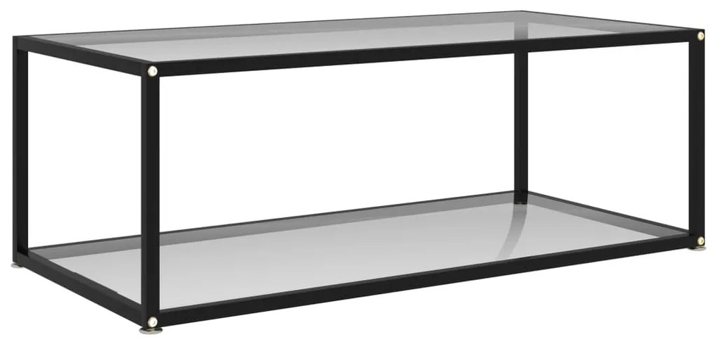 vidaXL Măsuță de cafea, transparent, 100x50x35 cm, sticlă securizată