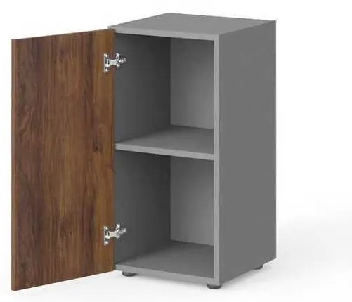 Dulap scurt Manager 39,9 x 42,2 x 80 cm, stânga, nuca warmia / gri