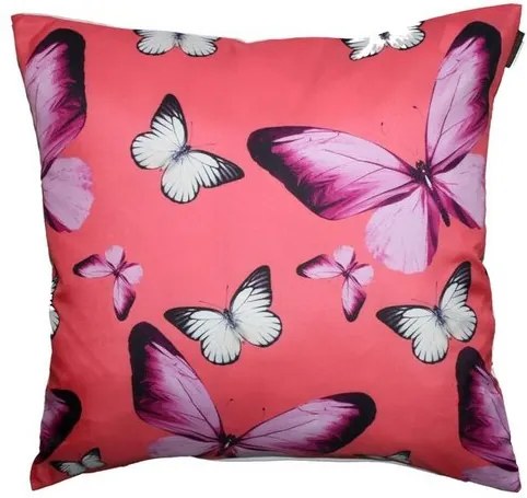Pernă Domarex Butterfly, roz, 40 x 40 cm