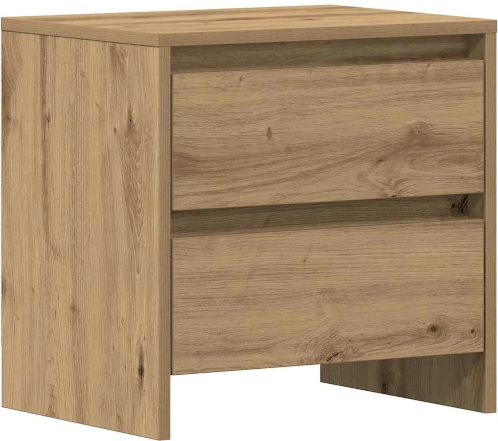 vidaXL Dulap de noapte cu sertar Stejar Artizanal 45 x 34 x 44,5 cm