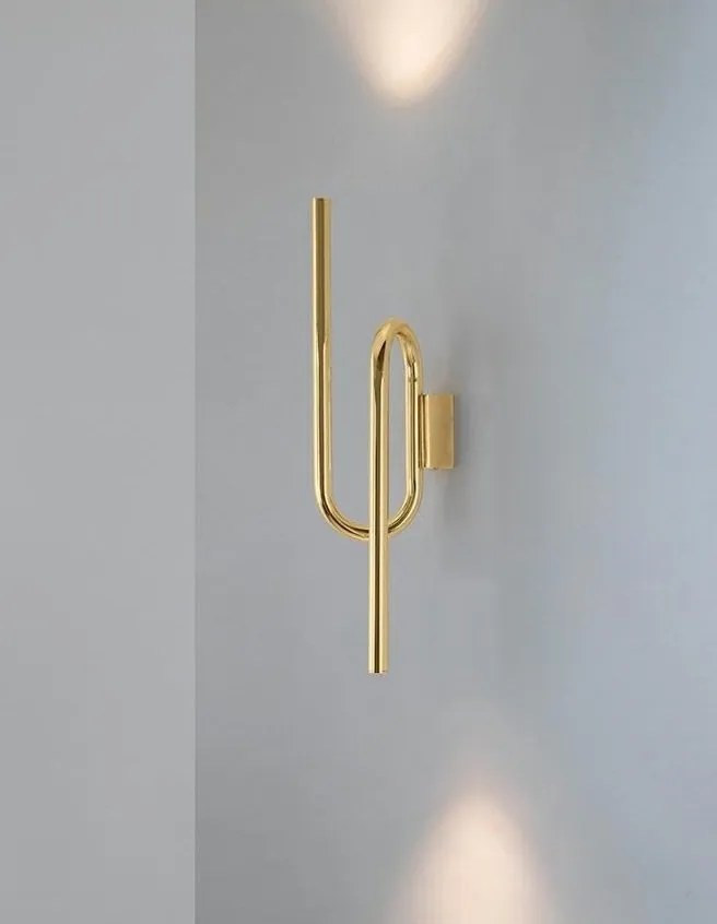 Aplica de perete LED design decorativ up/down auriu