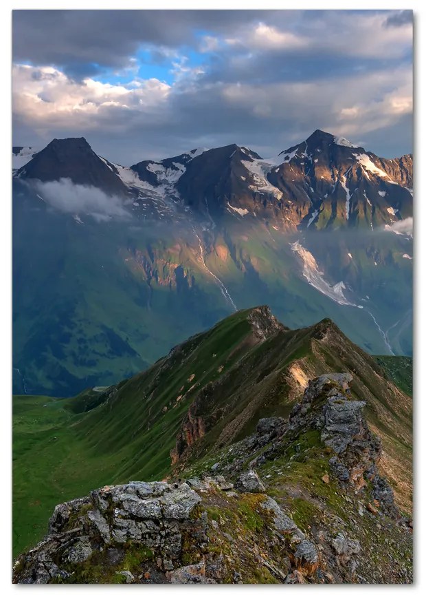 Tablou din Sticlă vârfuri de munte