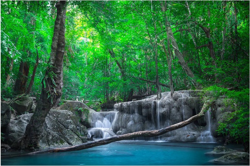 Tablou - Cascada Erawan, Kanchanaburi, Thailanda (90x60 cm)