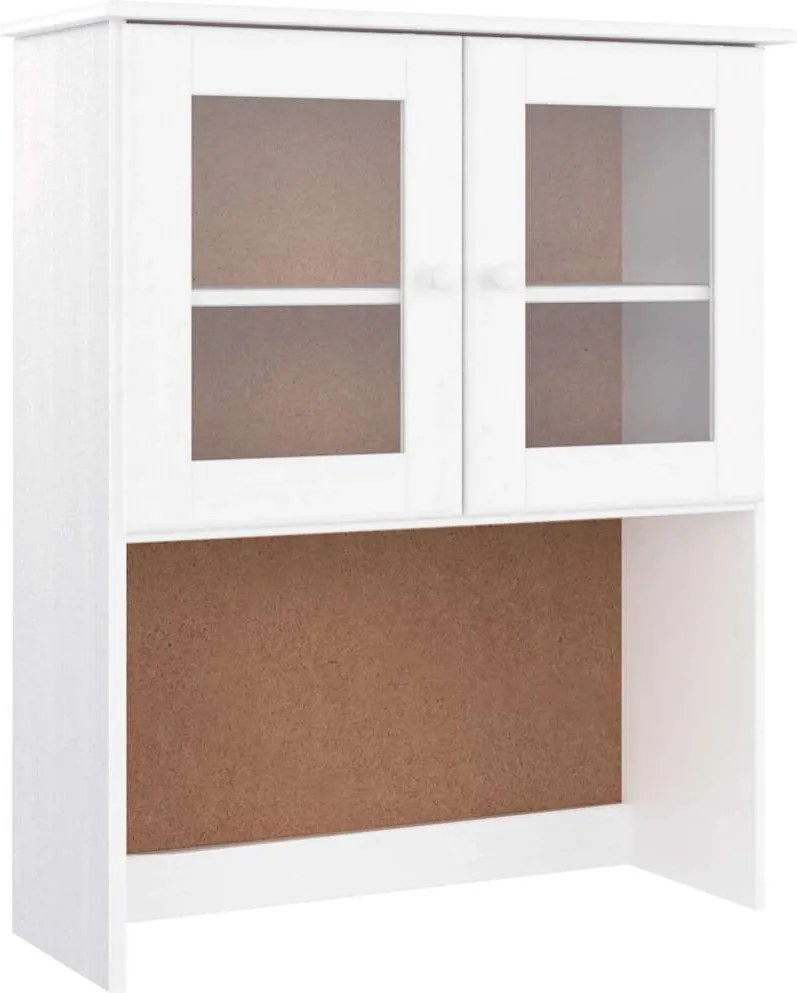 vidaXL Blat de comodă „ALTA”, alb, 77x30x92 cm, lemn masiv de pin