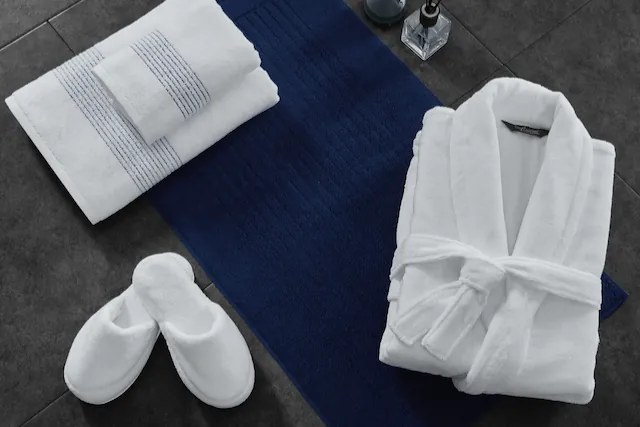 Halat de baie unisex MICRO COTTON S Teracotă