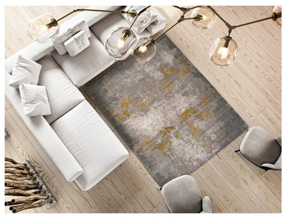 Covor Universal Mesina Mustard, 200 x 290 cm, gri
