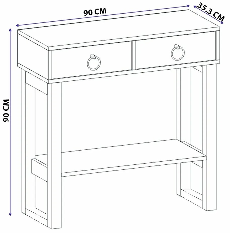 Masă decorativă Valeri White