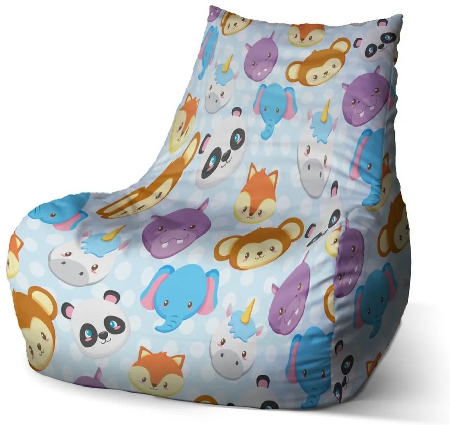 Sac de șezut Bean zoo pentru copii - pentru copii, colorat