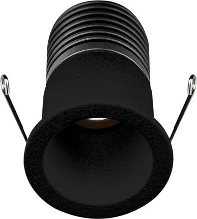 Mini Spot LED incastrabil tavan fals / plafon pentru baie IP65 TINY negru
