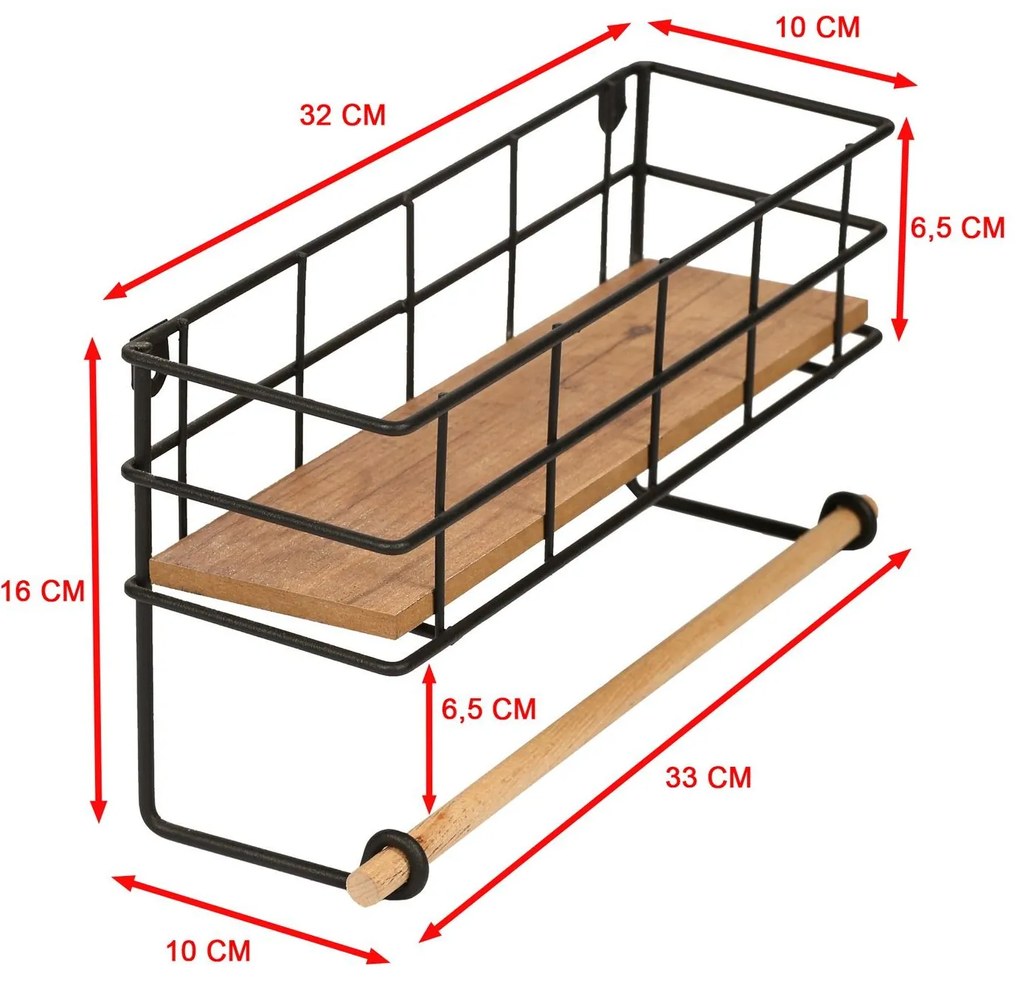 Raft Sepusi (stejar + negru) . 1095902