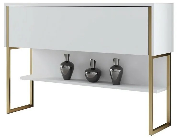 Comodă Luxe White and Gold
