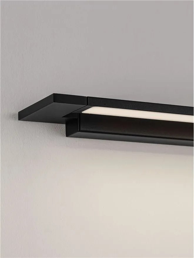 Aplica de perete LED baie IP44 LIVO neagra