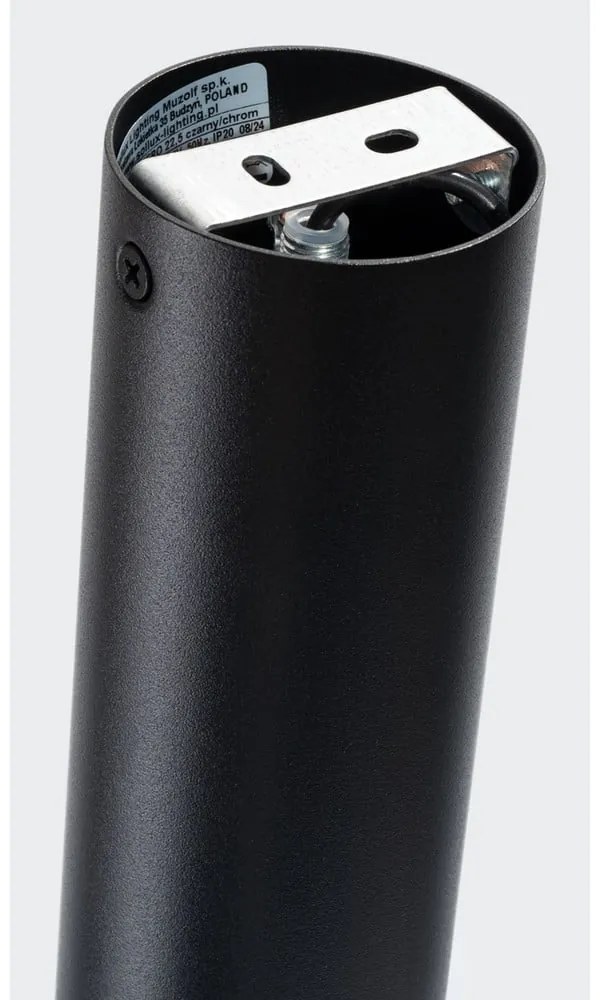 Plafonieră neagră/argintie Crown – Sollux