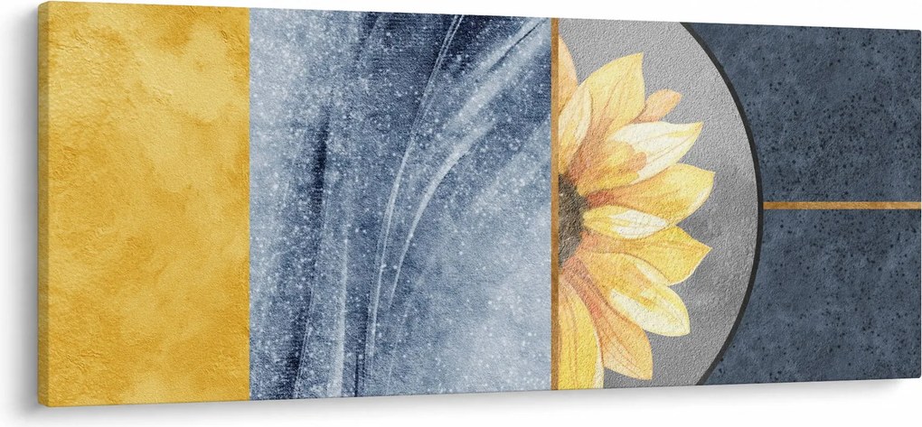 Tablou - Forme și flori (120x50 cm)