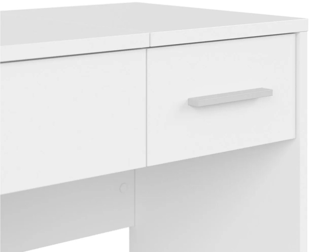 Masă de toaletă Nepo Plus 40 (Alb) (cu oglindă) (cu sp. depozitare). 1098455