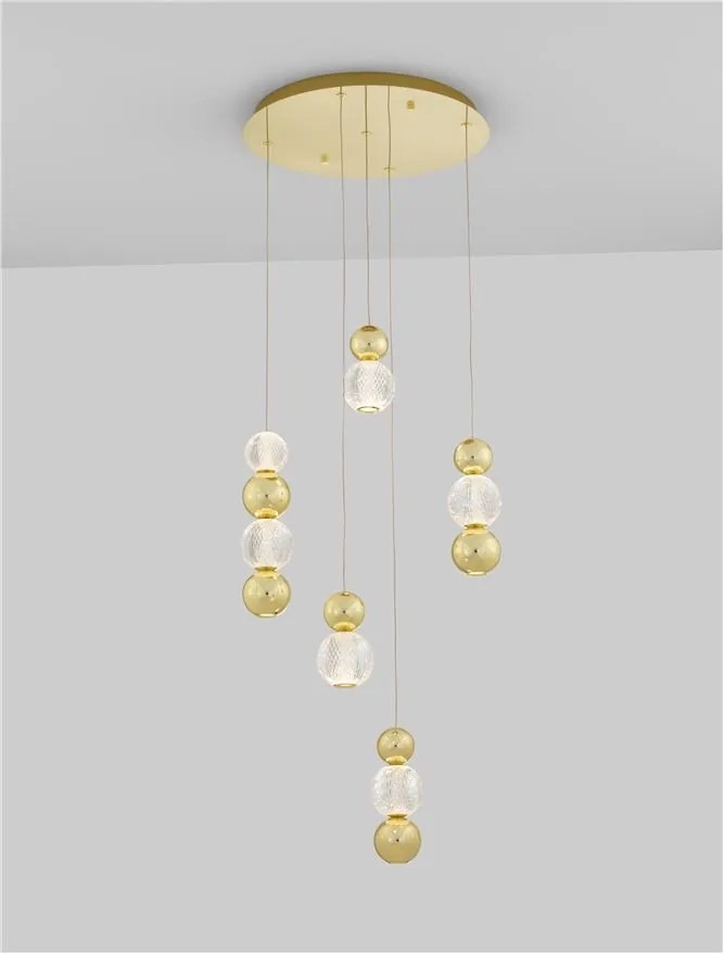 Lustra moderna cu 5 pendule LED design elegant BRILLE