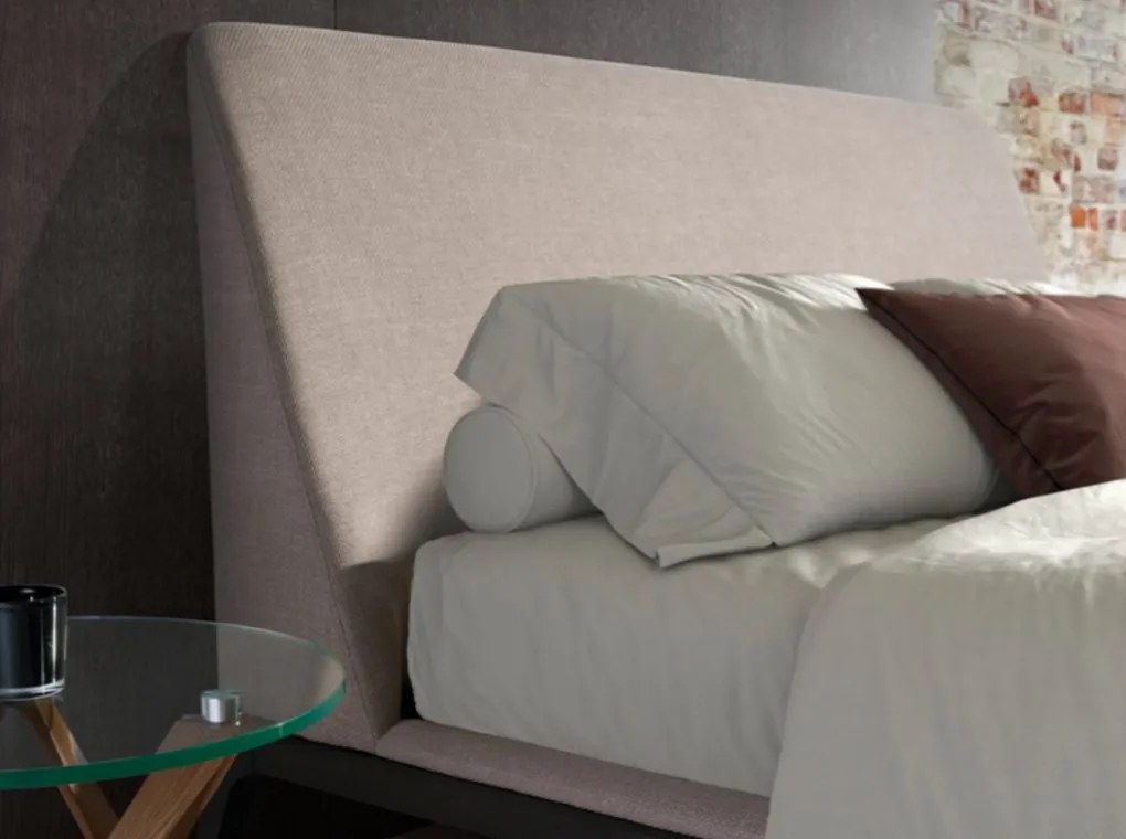 Pat dublu tapitat design LUX Grey 180x200cm