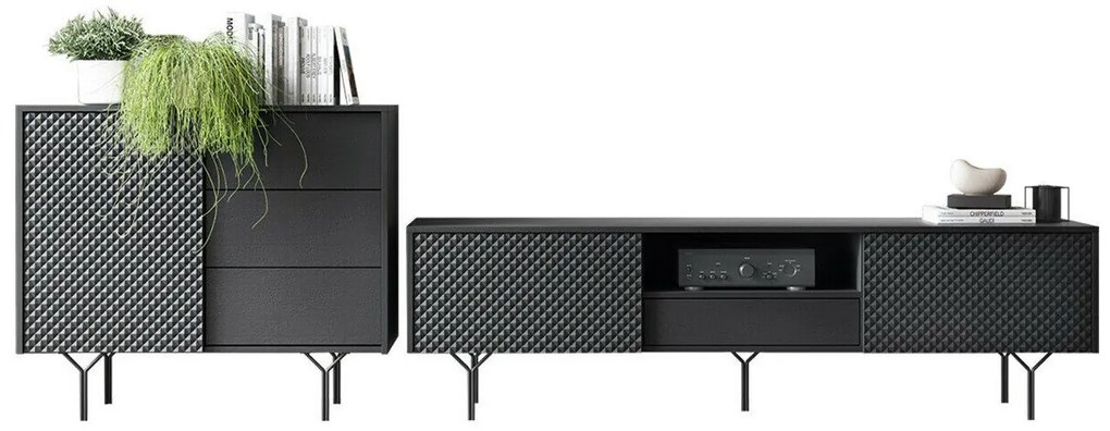 Camera de zi Lima C112Grafit, Părți separate, MDF, PAL laminat