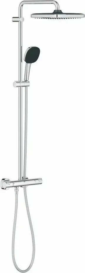 Coloana de dus cu baterie termostatata Grohe Vitalio Start Cube 250 crom lucios