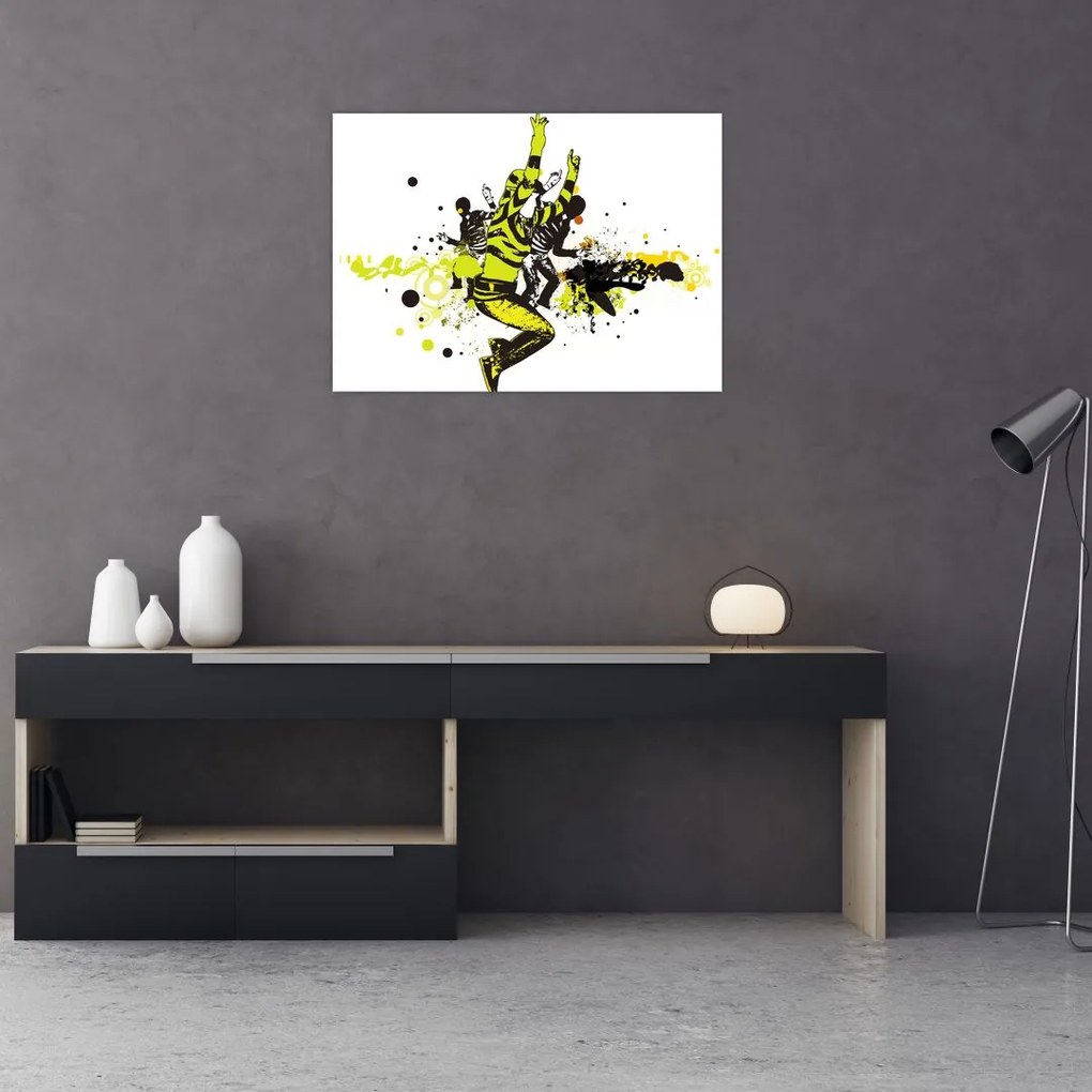 Tablou pe sticlă - Street dance (70x50 cm)