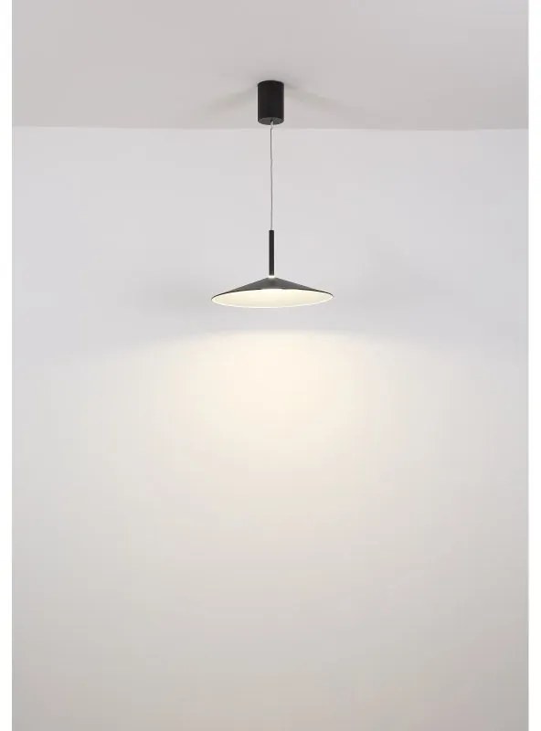 Lustra suspendata LED metal negru LAMPONE