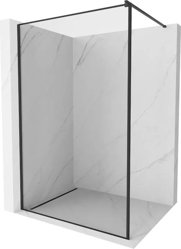 Mexen Kioto Panou de duș Walk-in 50 x 200 cm, ramă neagră 8 mm, negru - 800-050-101-70-70