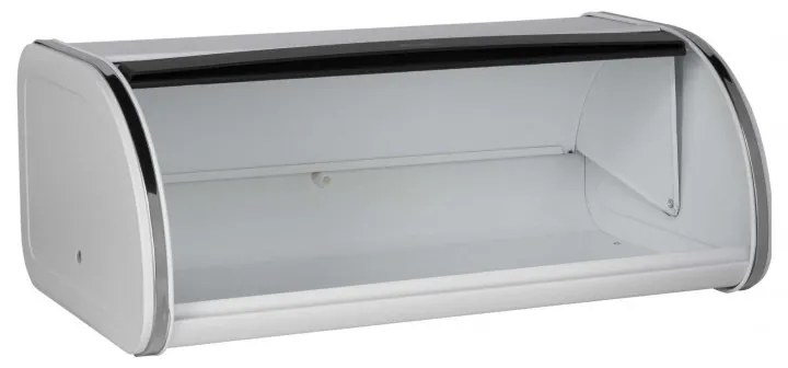 Cutie pentru paine Brabantia Roll Top 1003250, 16 L, 44.5x26 cm, Constructie usoars si robusta, Alb/Inox