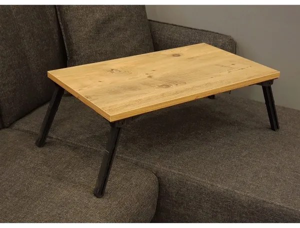 Măsuță pentru pat GUSTO 24,5x60 cm bej/neagră