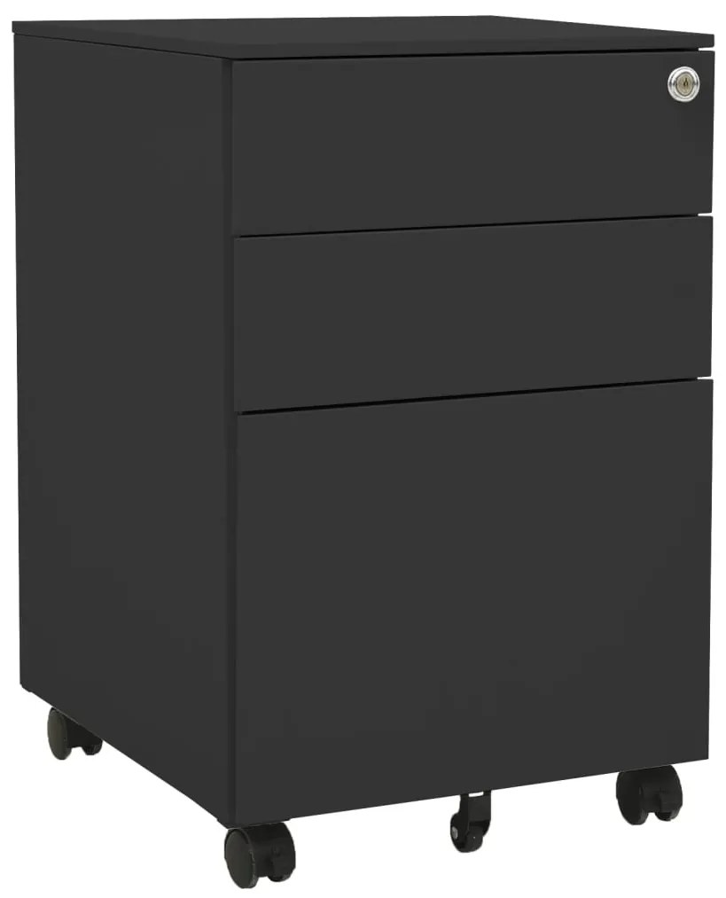 vidaXL Dulap dosare mobil, antracit, 39x45x60 cm, oțel