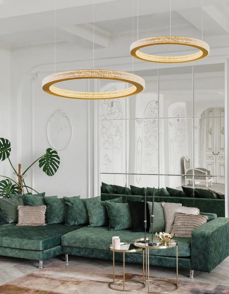 Lustra LED dimabila, design modern FIORE, 60cm
