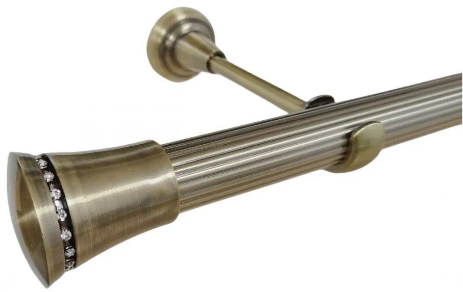 Galerie fara inele BOSTON STRIAT /25 - aur antic (Alege marime: 320 cm)