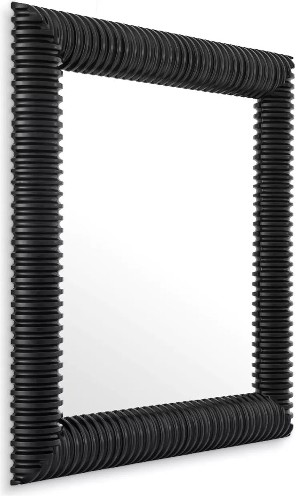 Oglinda decorativa cu rama din lemn sculptat Museo 100x100cm