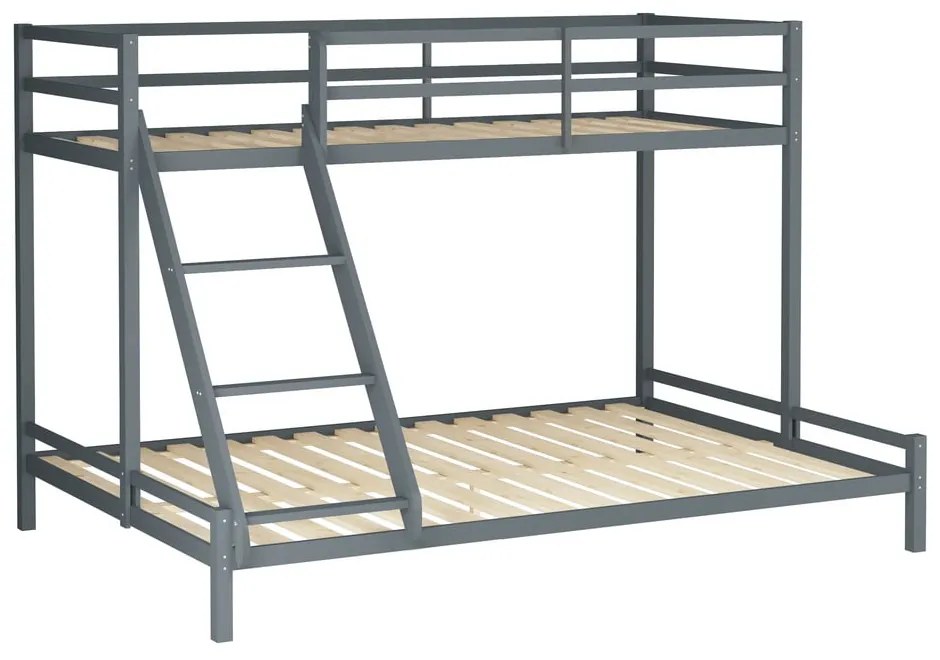 Pat supraetajat din lemn de pin Støraa Alpi23, gri