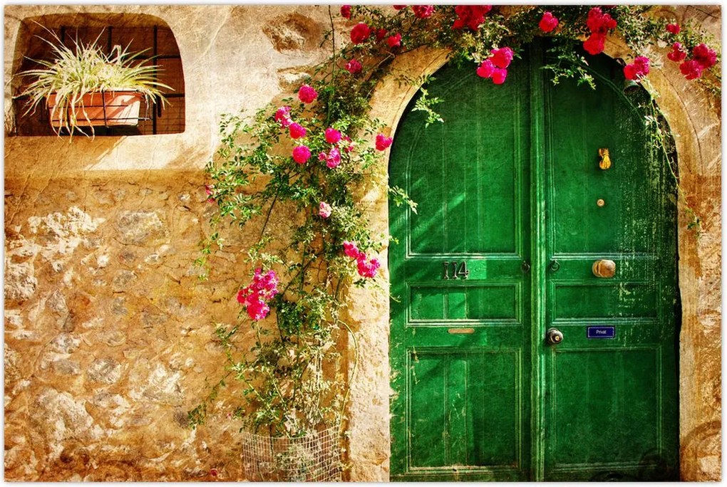 Tablou - Ușă veche (90x60 cm)