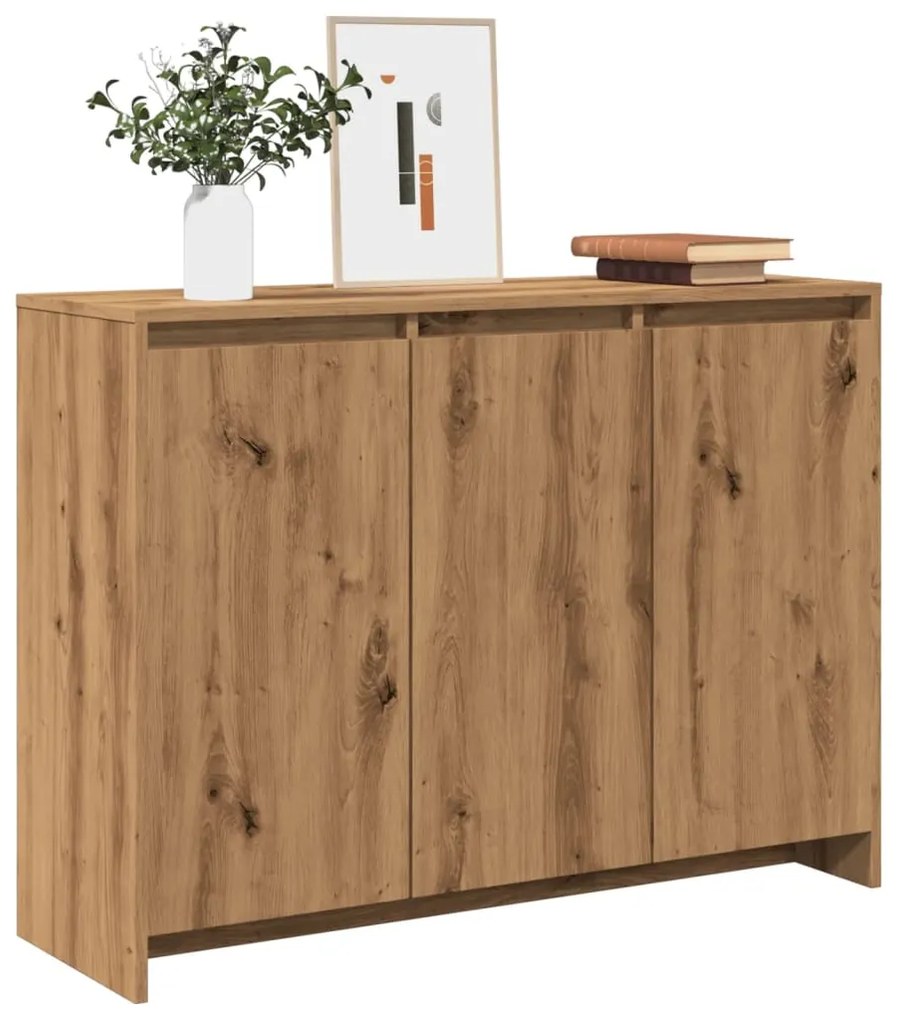 vidaXL Dulap, stejar artizanal, 102x33x75 cm, lemn prelucrat