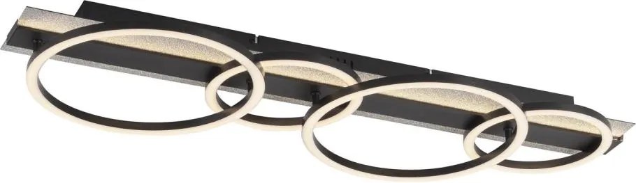 JUST LIGHT. 14426-21 - Plafonieră LED CICHIO LED/37W/230V + LED/9,5W neagră
