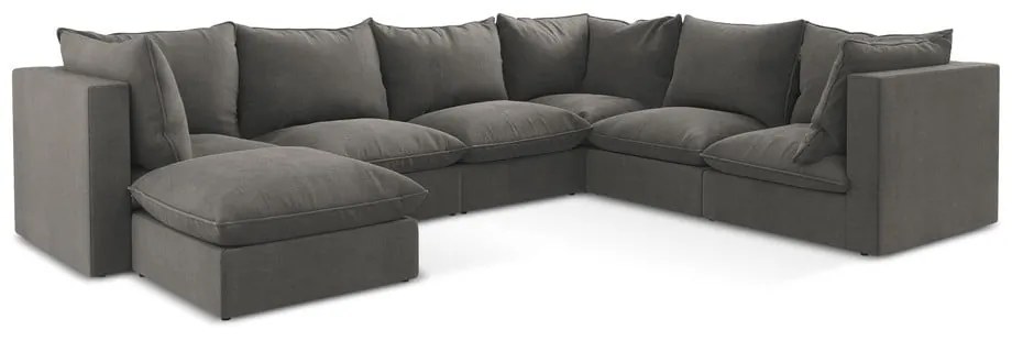 Colțar gri închis (cu colț pe partea dreaptă/în formă de "U") Manao – Makamii