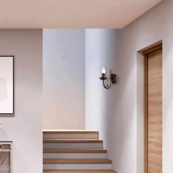 Aplică perete DONATO 1xE14x40W/230V