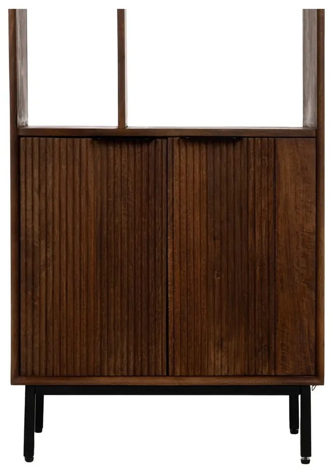 Bibliotecă maro din lemn de mango 60x190x30 cm Sagara – Ixia