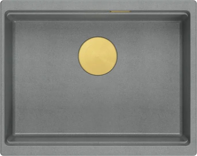 Chiuveta din granit Logan 100 gri metalic