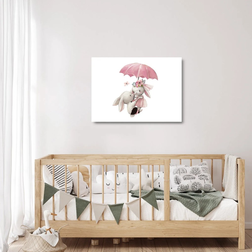 Tablou pe sticlă - Animăluț în acuarelă N⁰3 (70x50 cm)