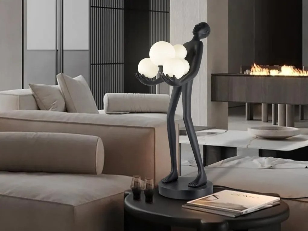 Figurina decorativa / Lampa de masa design lux La Carga