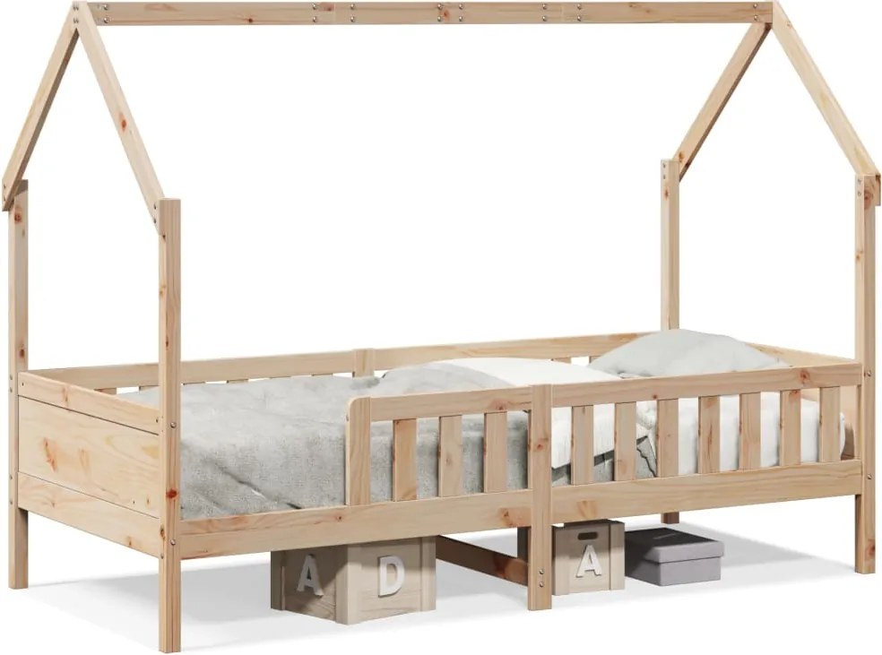 vidaXL Cadru pat tip casă pentru copii, 80x200 cm, lemn masiv de pin