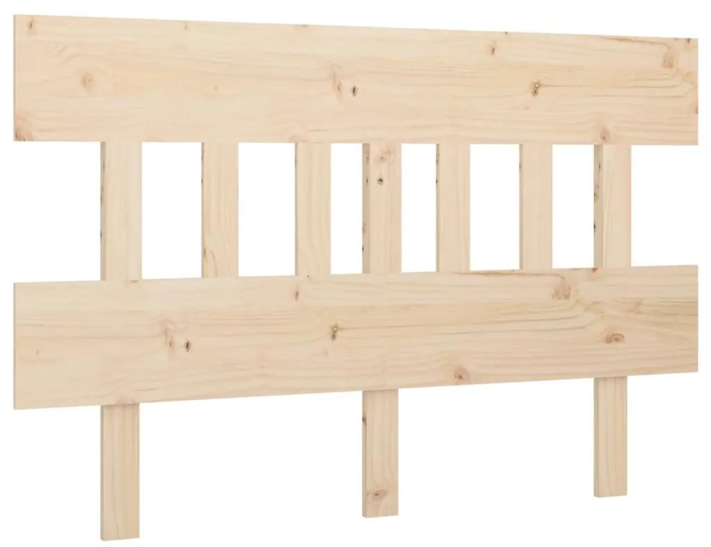 Tablie de pat, 143,5x3x81 cm, lemn masiv de pin 1, Maro, 143.5 x 3 x 81 cm