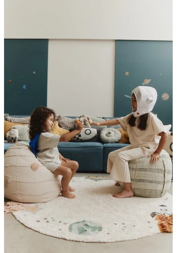 Fotoliu puf pentru copii verde salvie Neptune – Lorena Canals